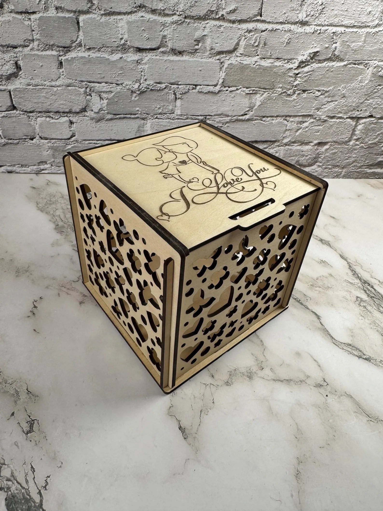 Personalized Wooden Gift Box for Couples