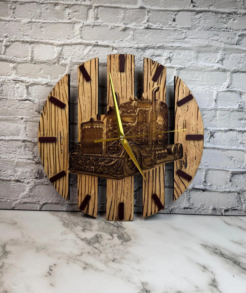 Rustic Wood Wall Clock