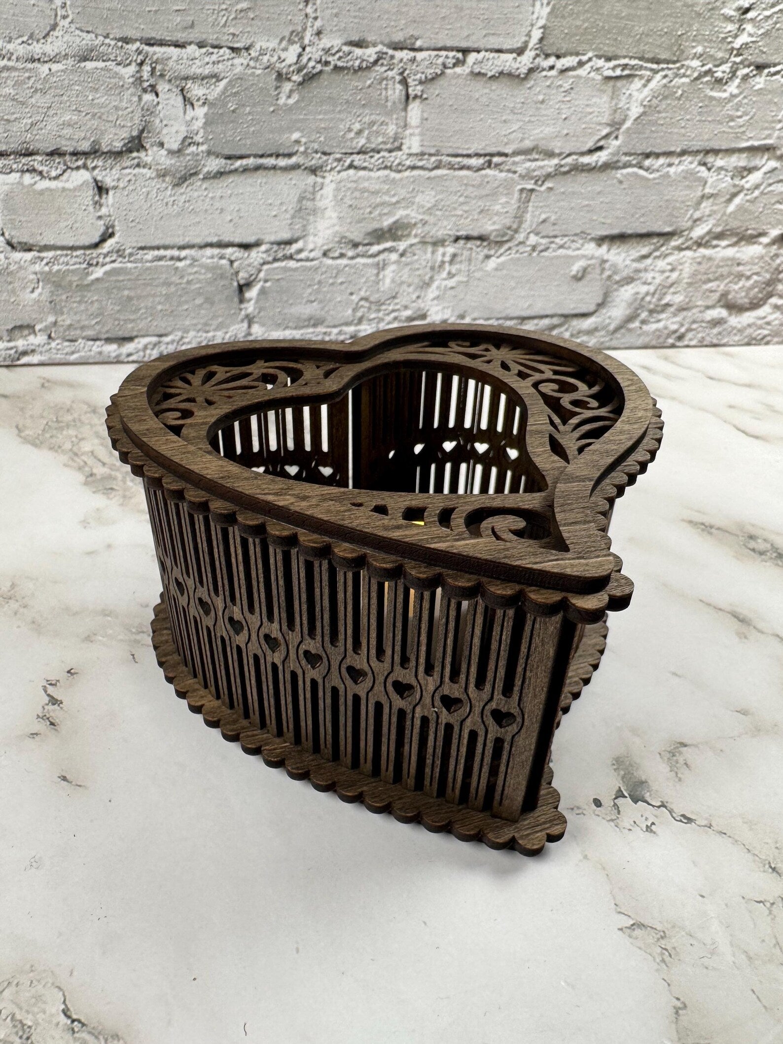 Modern Heart Candle Holder