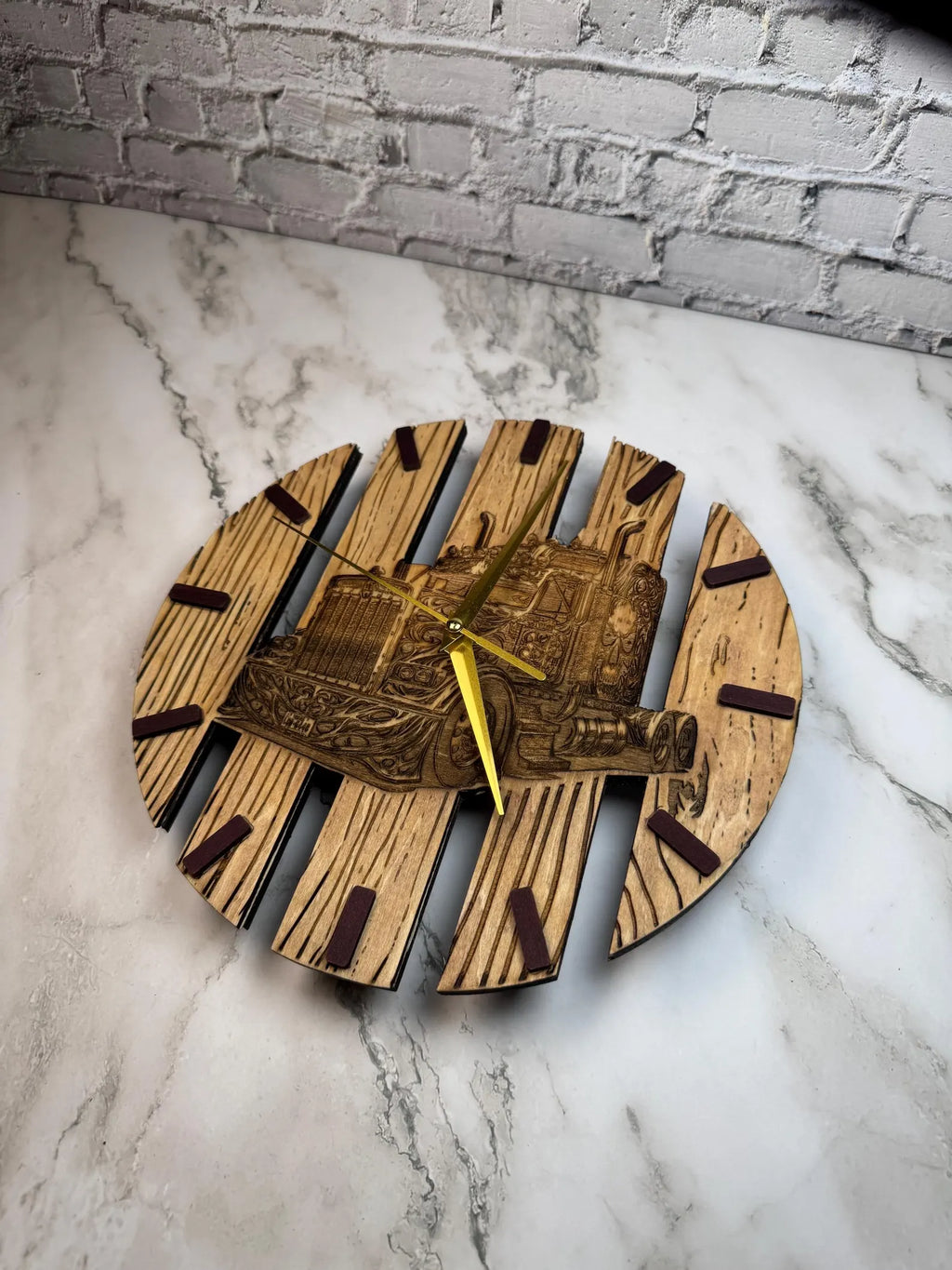 Rustic Wood Wall Clock