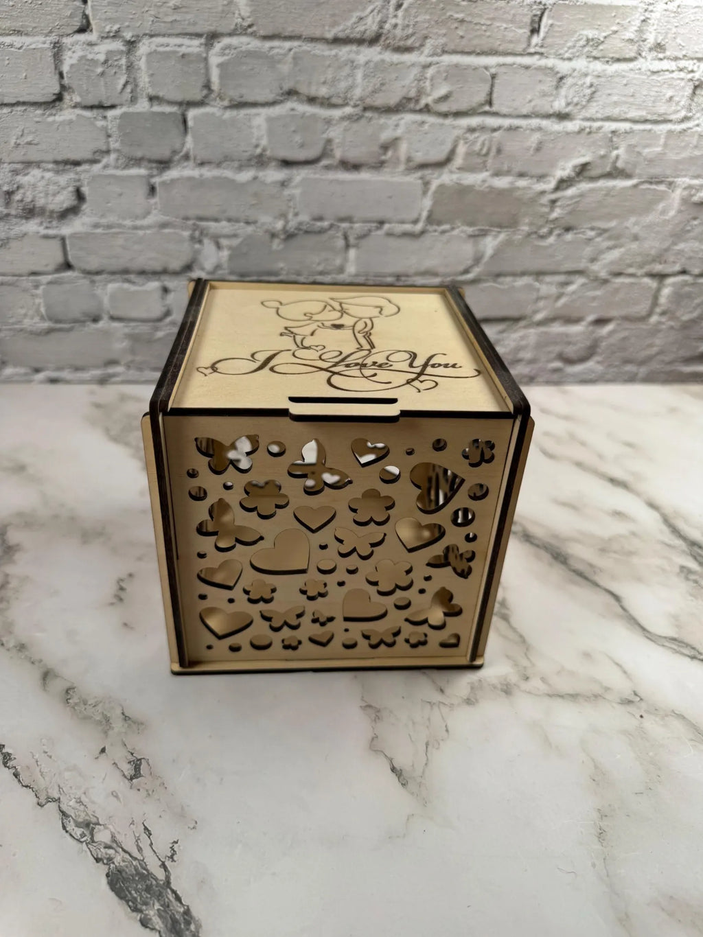 Personalized Wooden Gift Box for Couples