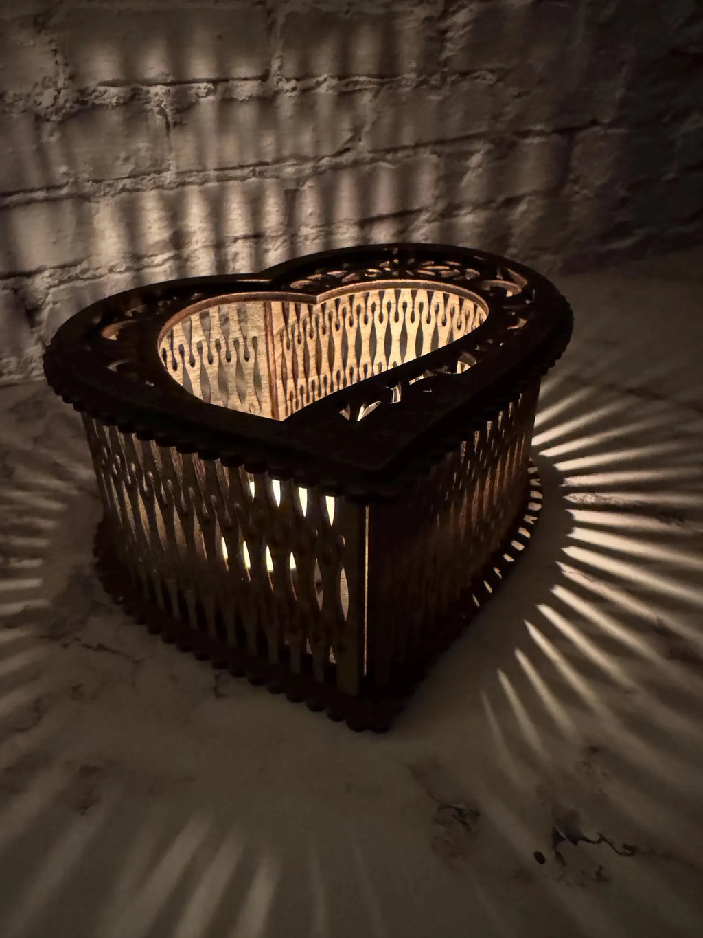 Set of 3 Heart Candle Holders