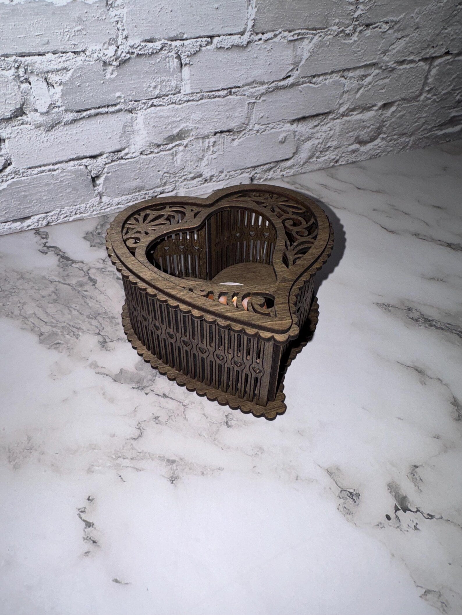 Modern Heart Candle Holder