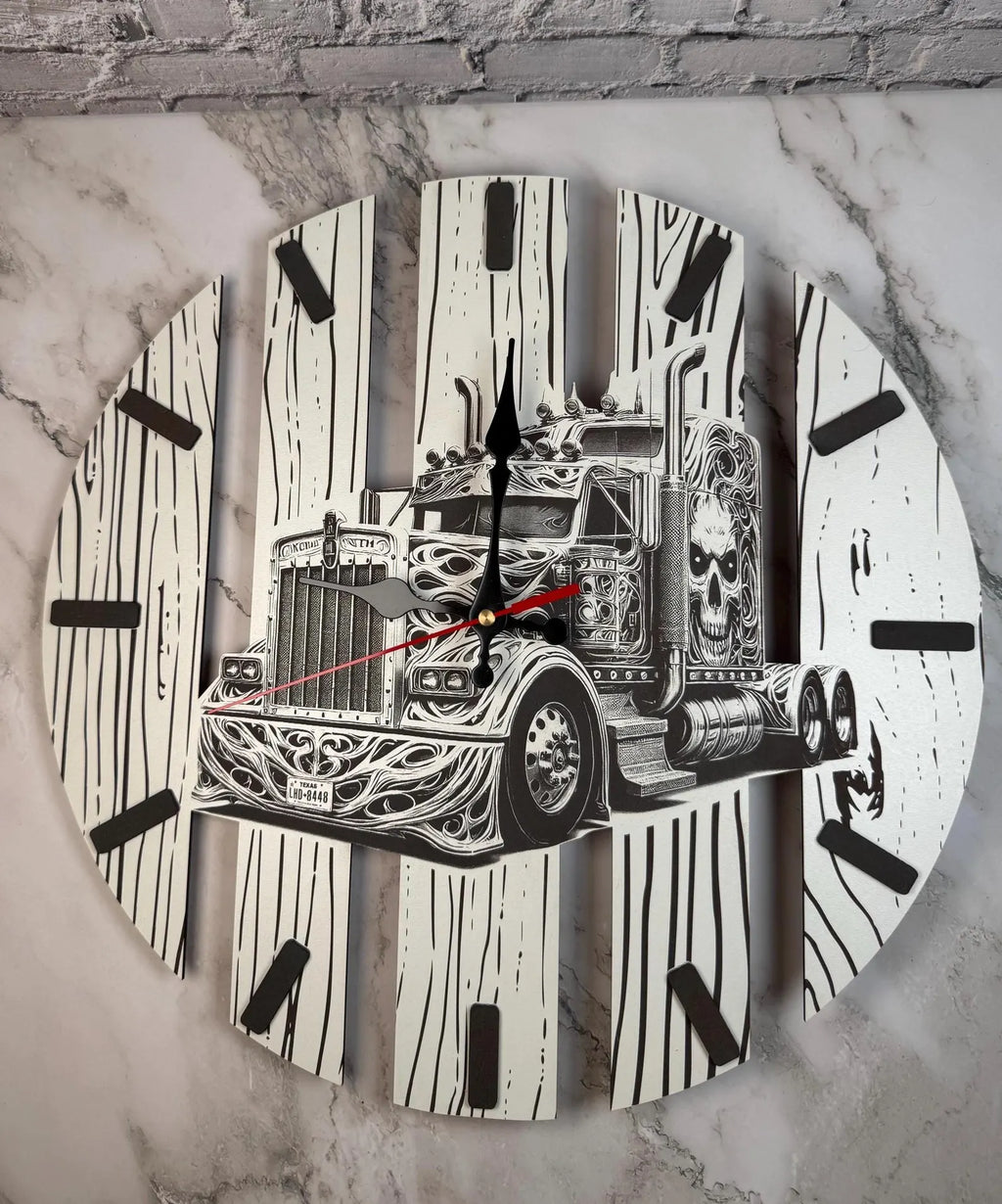 Rustic Truck Wall Clock