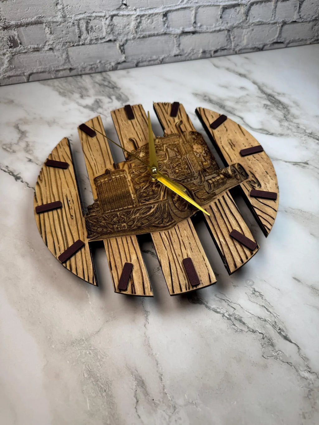 Rustic Wood Wall Clock