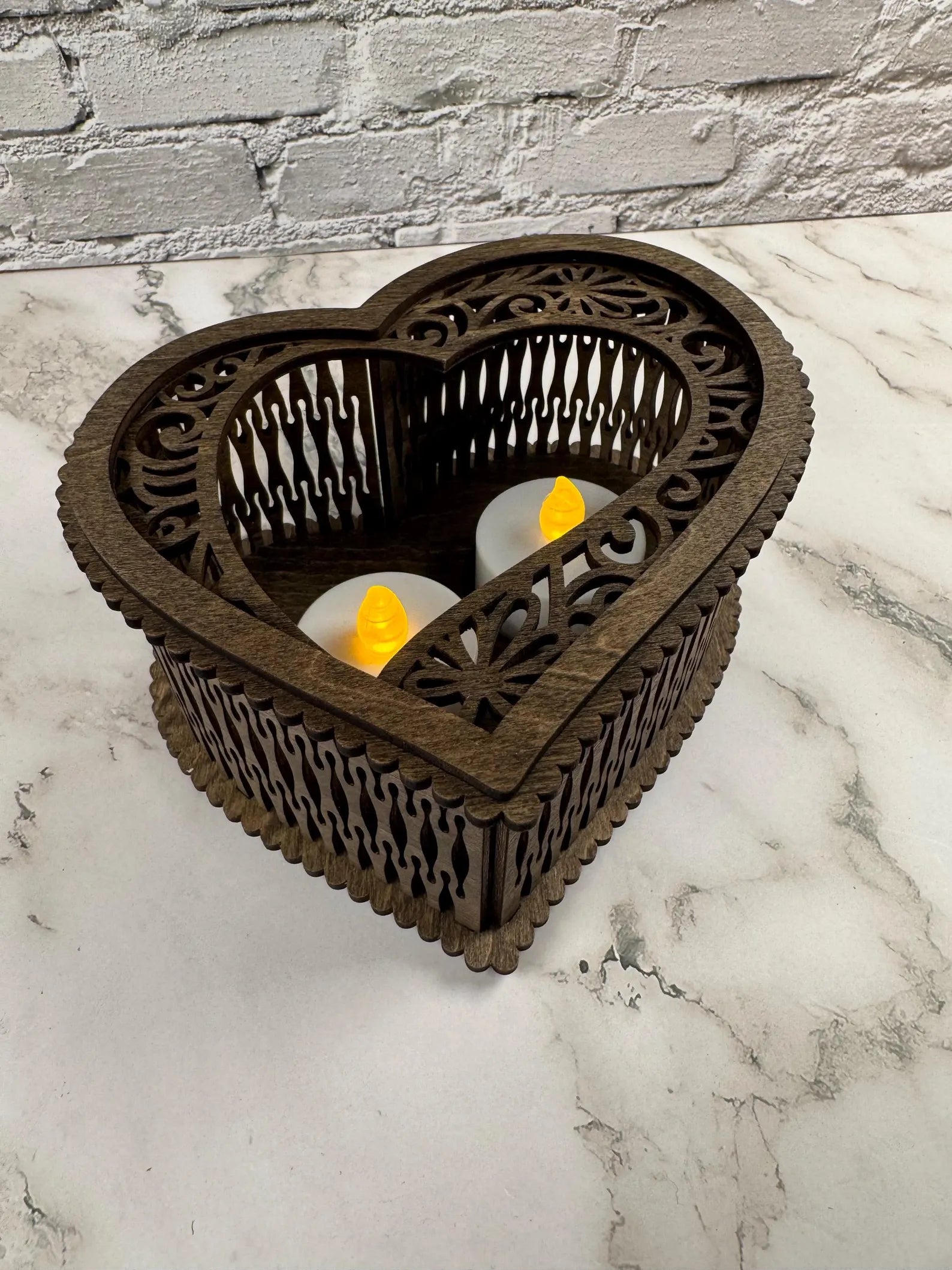 Decorative Heart Candle Holder