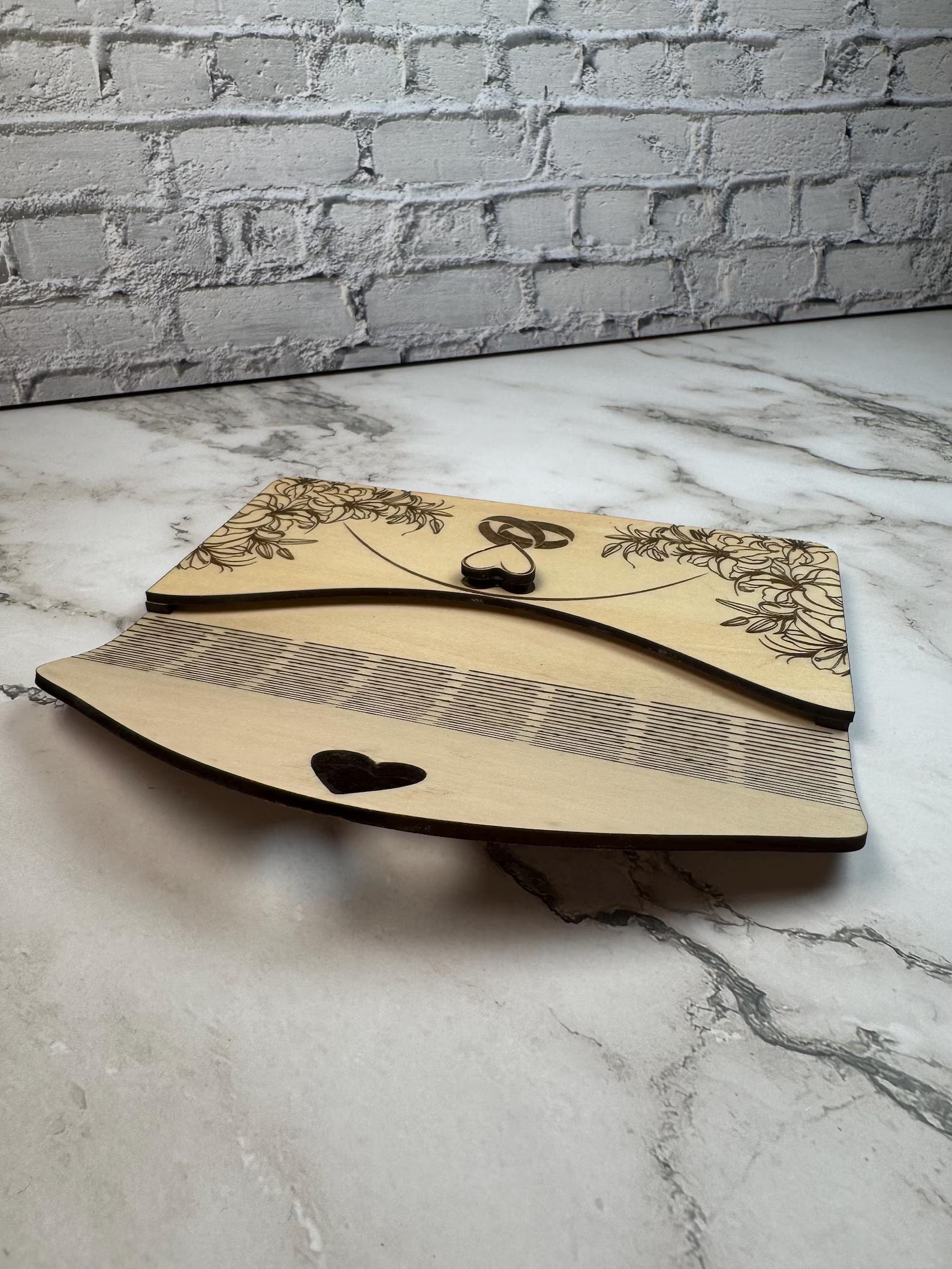 Personalized Wooden Wedding Money Envelope | Laser Engraved Gift Card Holder