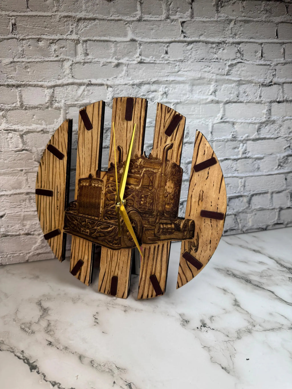 Rustic Wood Wall Clock