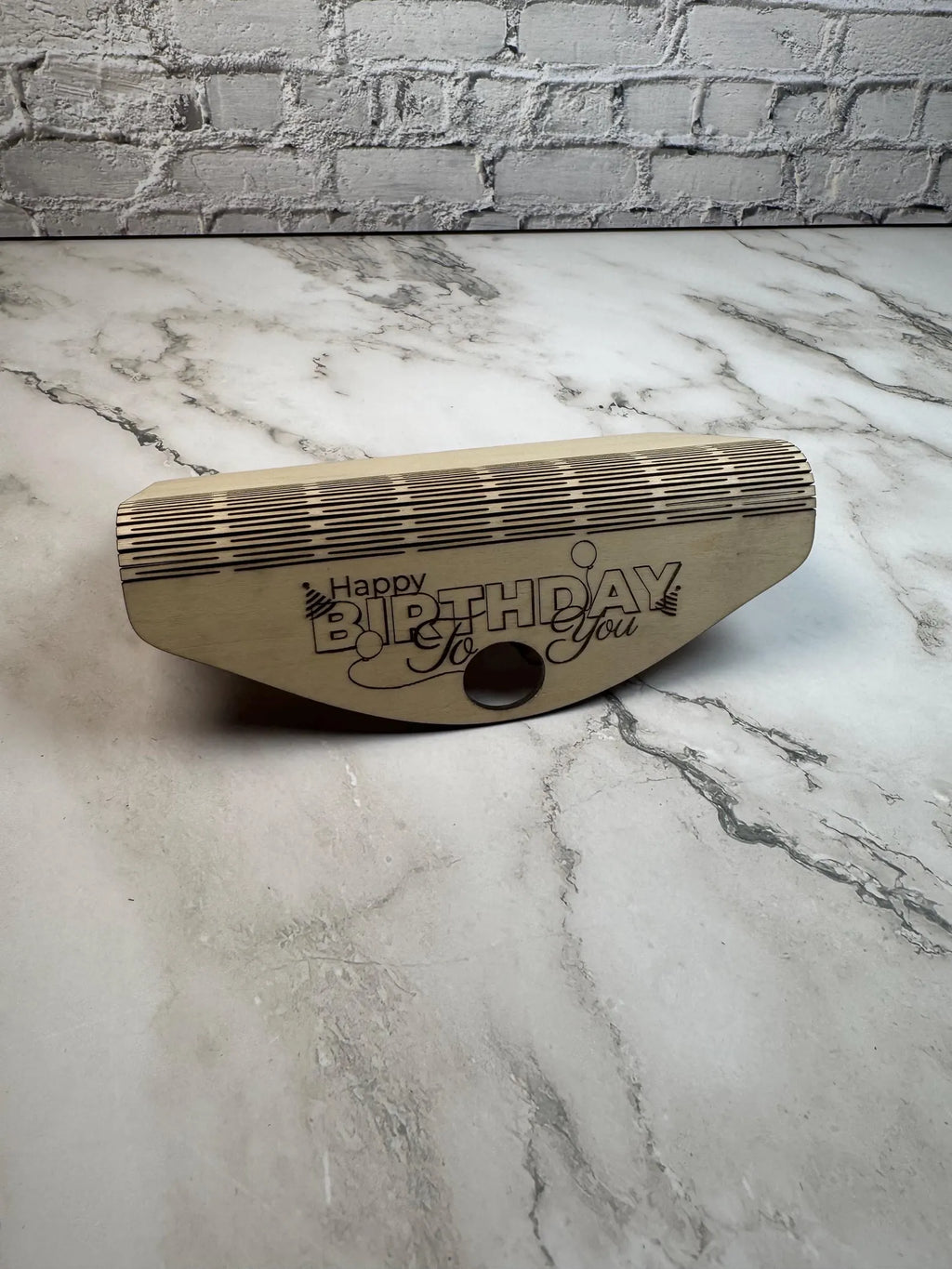 Personalized Laser Engraved Wooden Birthday Money Envelope