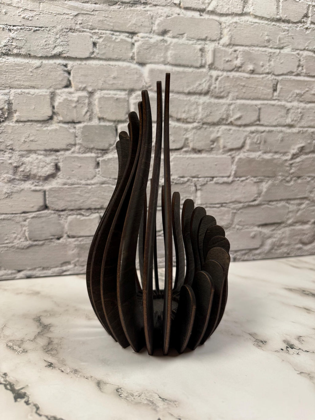 Sculptural Wooden Candle Holder