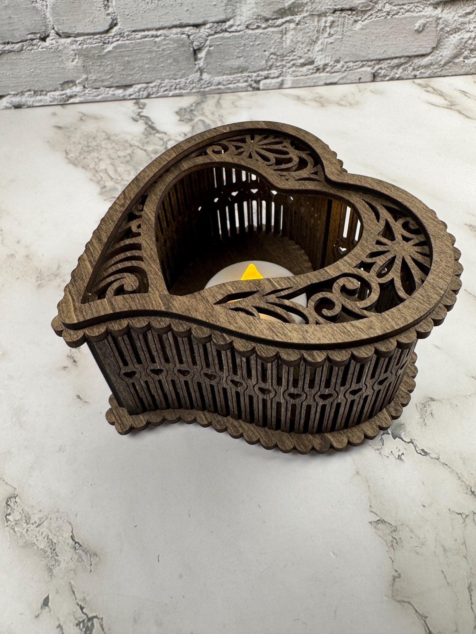 Modern Heart Candle Holder