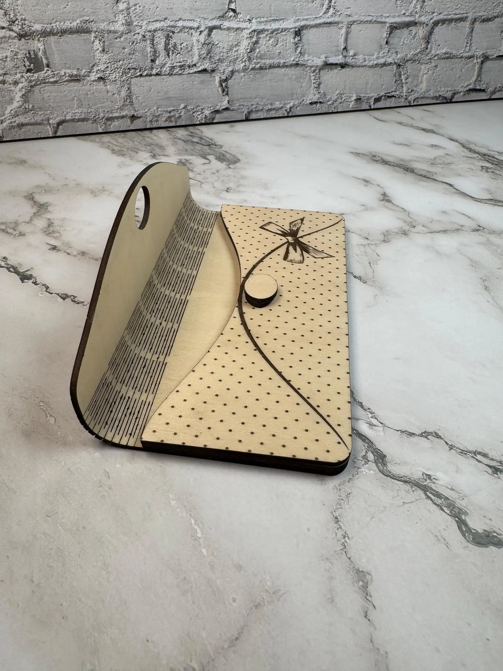 Engraved Wooden Congratulations Money Envelope  Gift Card Holder