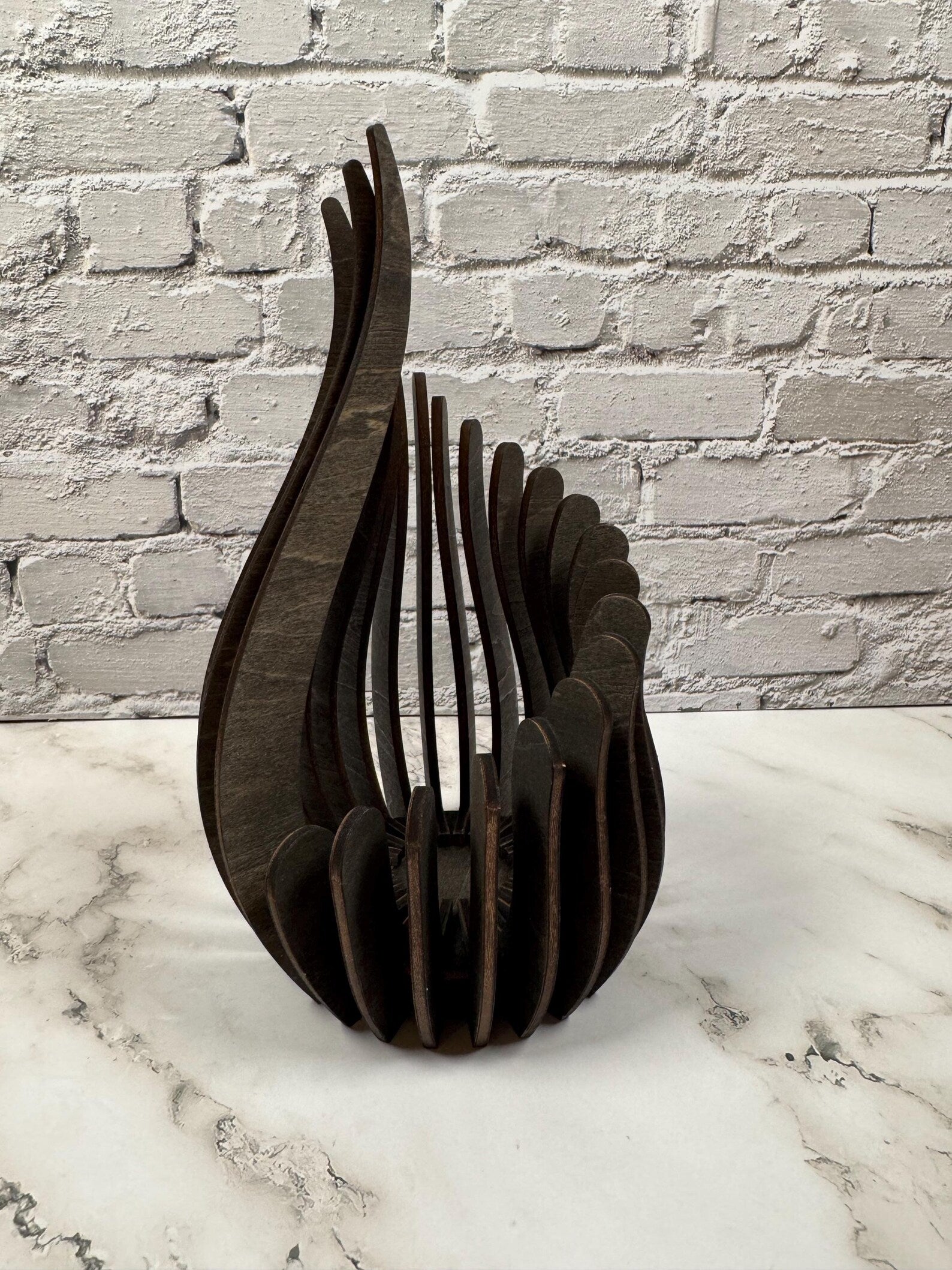 Sculptural Wooden Candle Holder