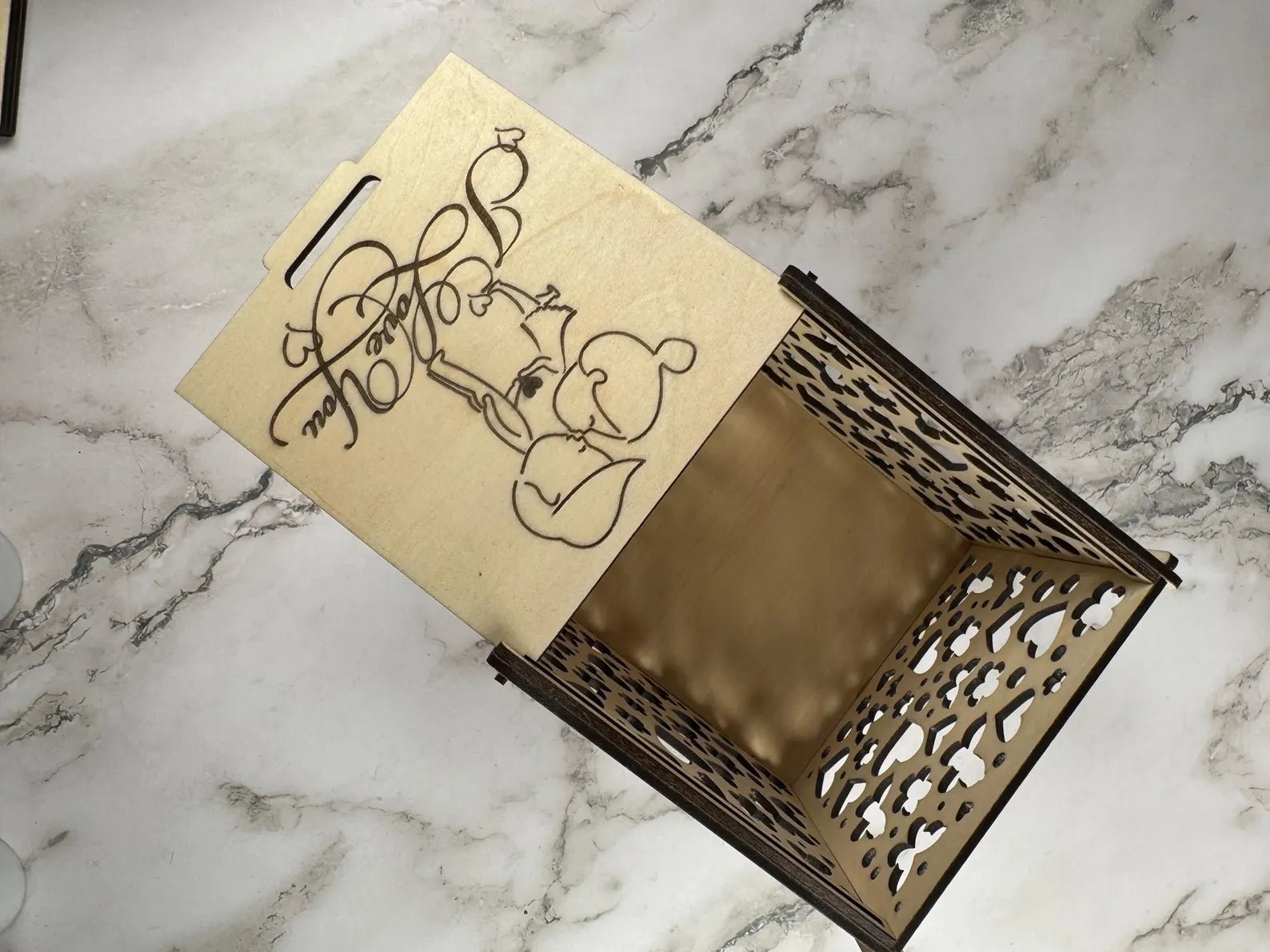 Personalized Wooden Gift Box for Couples