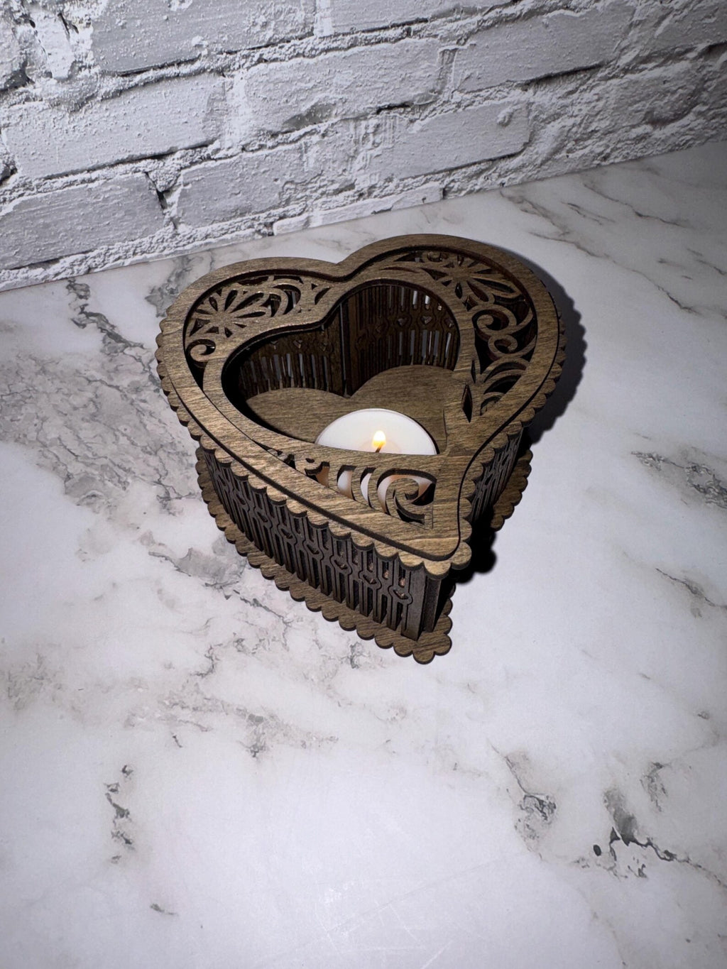 Modern Heart Candle Holder